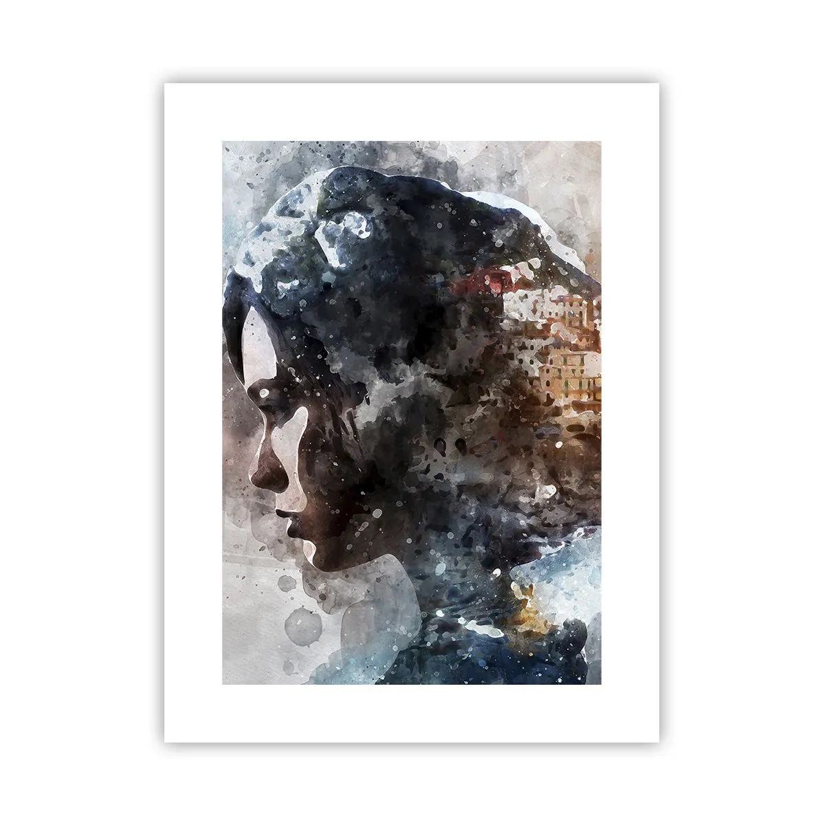 Pôster - Uma história sobre uma menina e uma cidade ao fundo - 30x40 cm