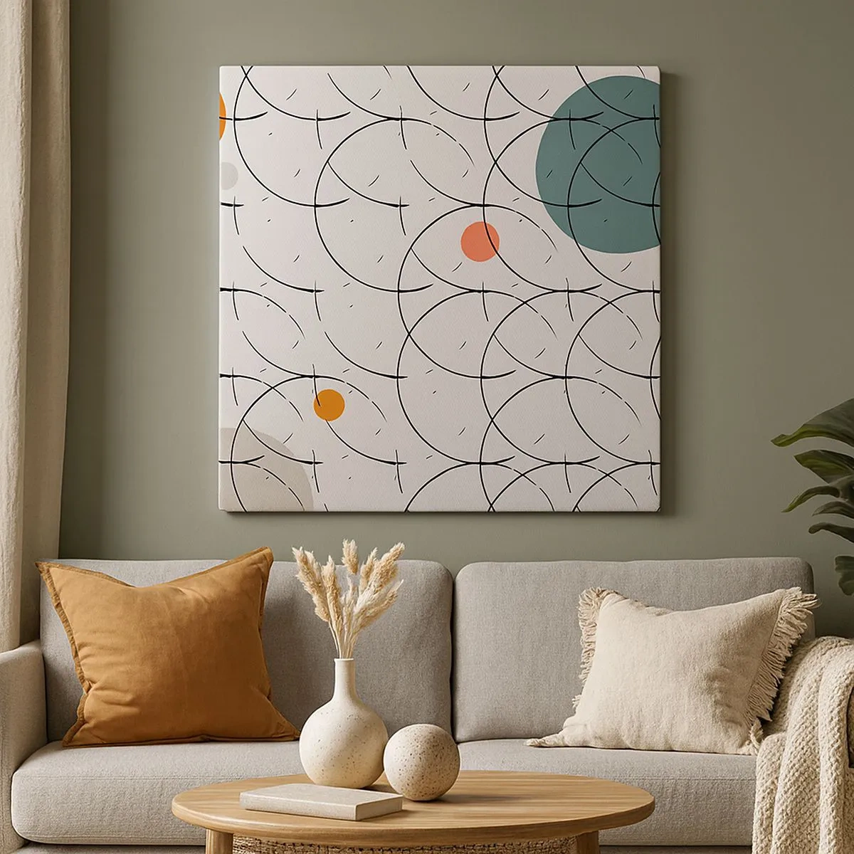 Quadro em tela - No espírito da pop art - 30x30 cm