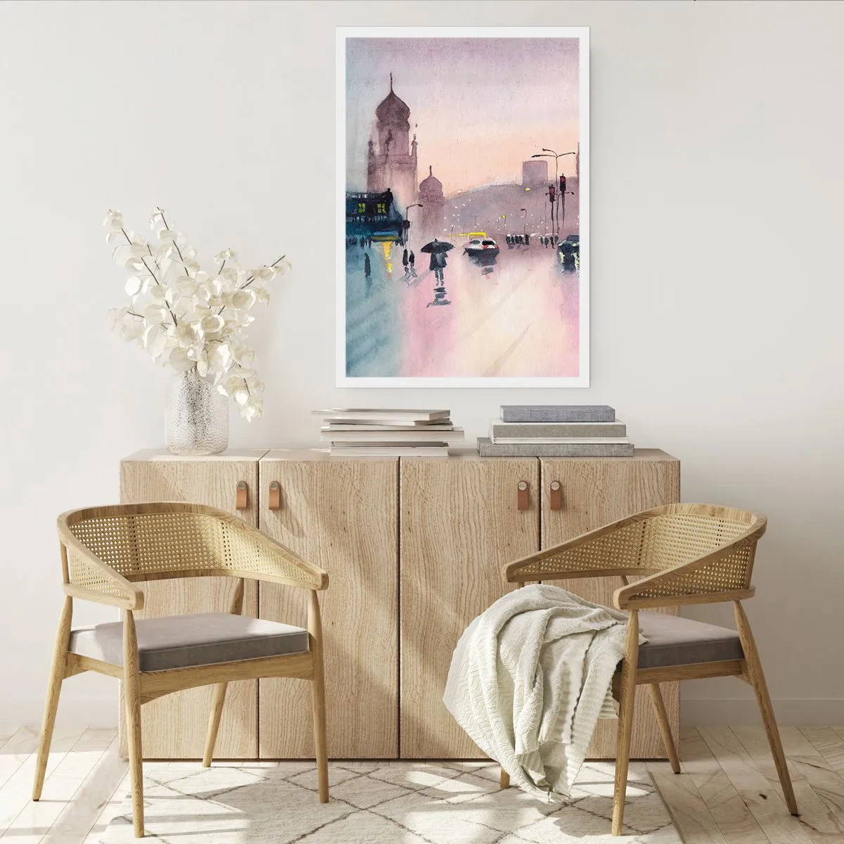 Pôster - Na névoa chuvosa - 50x70 cm