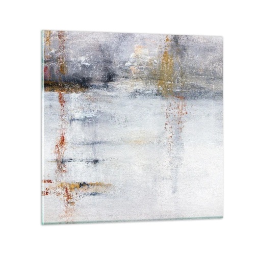 Quadro em vidro - Atrás da cortina de ar - 30x30 cm