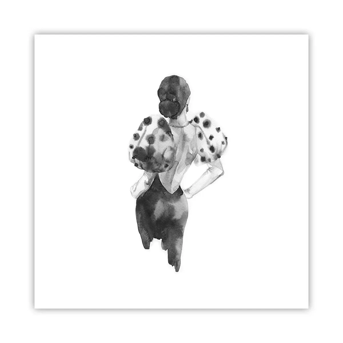 Pôster - Ela passou por aqui - 40x40 cm