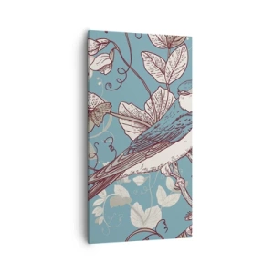 Quadro em tela - Cantos no choupo-branco - 55x100 cm