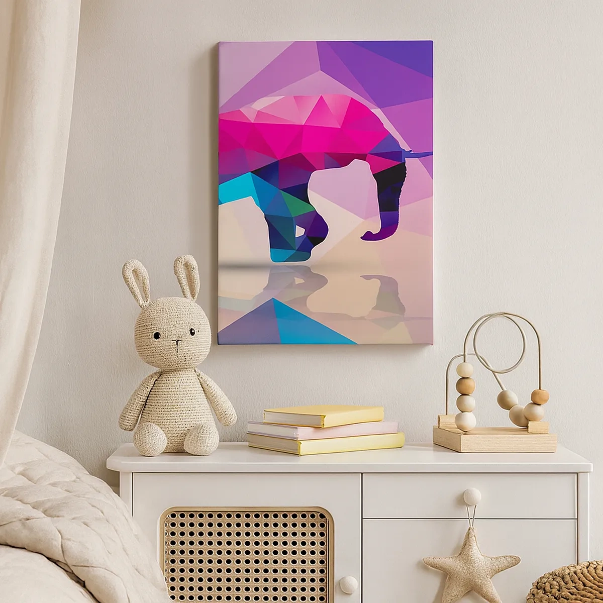 Quadro em tela - Dinossauro de cristal - 50x70 cm