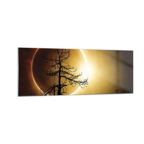 Quadro em vidro - Eclipse total - 140x50 cm