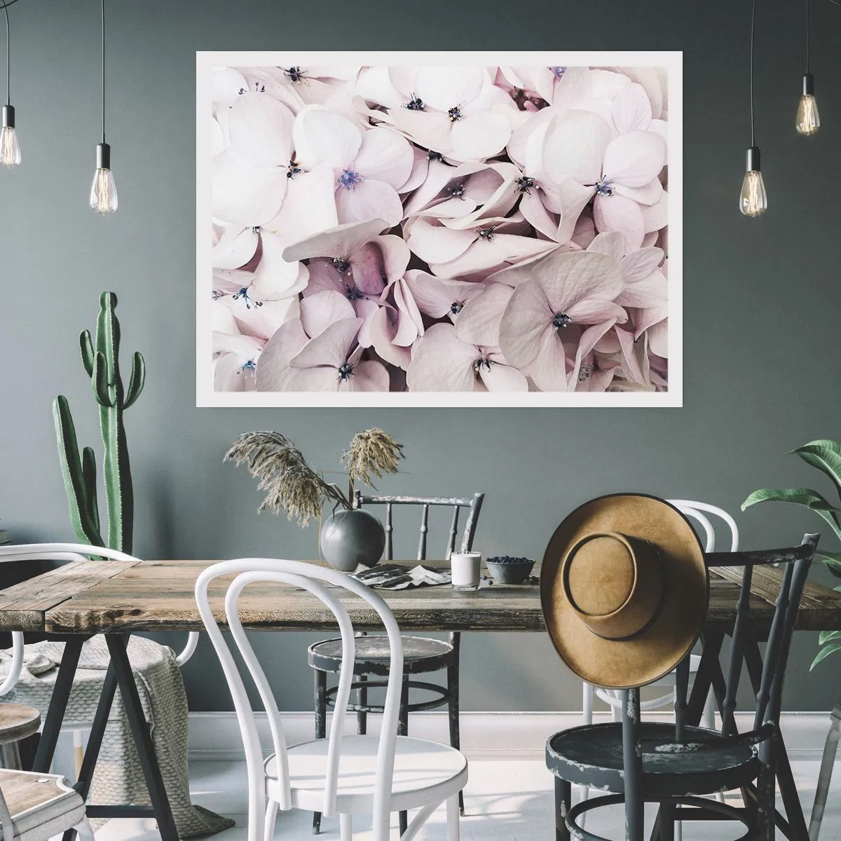 Pôster - Em uma inundação de flores - 70x50 cm