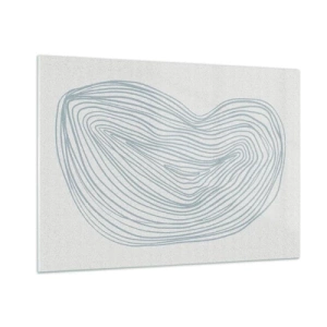 Quadro em vidro - Deixe cair o sorriso - 100x70 cm