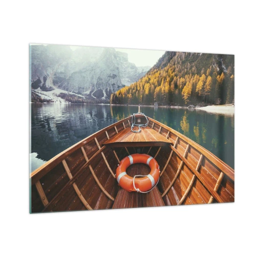 Quadro em vidro - Excursão na montanha - 100x70 cm