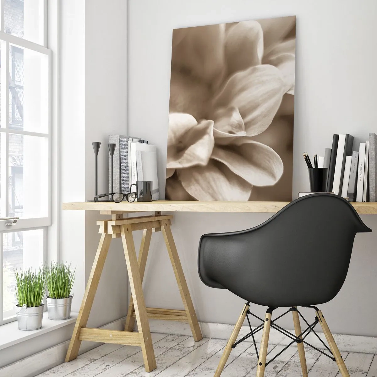 Quadro em vidro - Gentil como um sorriso - 50x70 cm