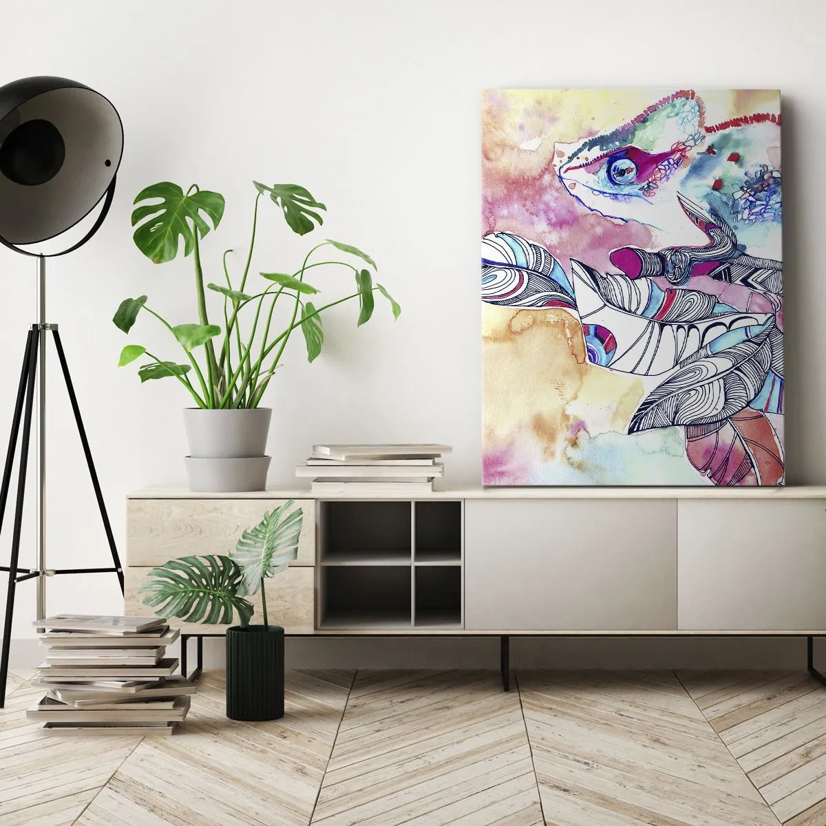 Quadro em tela - Colorido como o nosso mundo - 70x100 cm