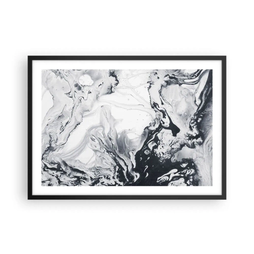 Pôster com moldura preta - O Interior da Terra - 70x50 cm