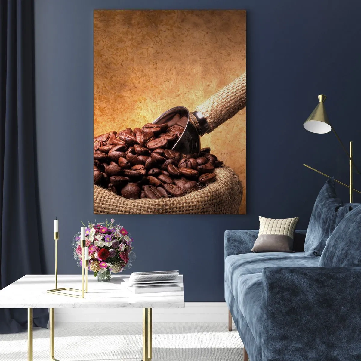 Quadro em vidro - Na fonte do sabor - 50x70 cm