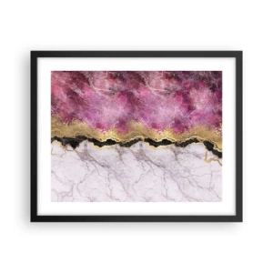 Pôster com moldura preta - Na fronteira - 50x40 cm