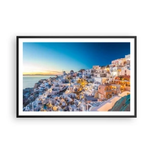 Pôster com moldura preta - A essência grega - 91x61 cm