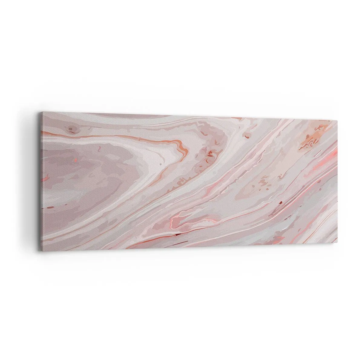 Quadro em tela - Rosa líquido - 100x40 cm