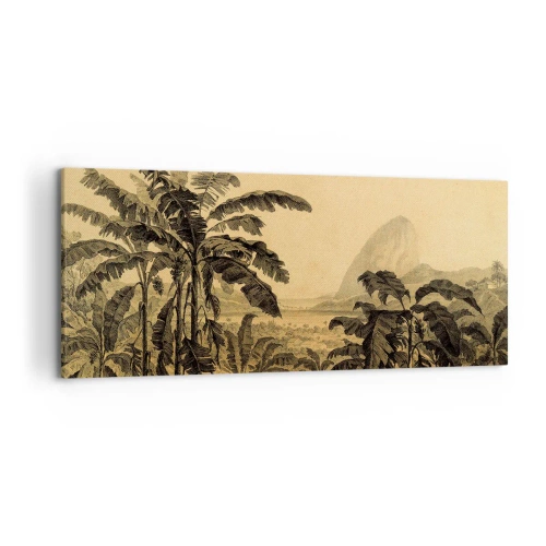 Quadro em tela - num clima colonial - 120x50 cm