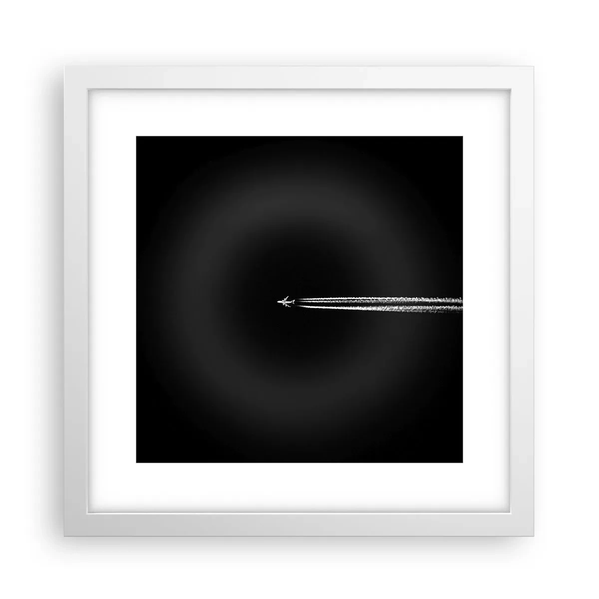 Pôster em moldura branca - Em outra dimensão - 30x30 cm