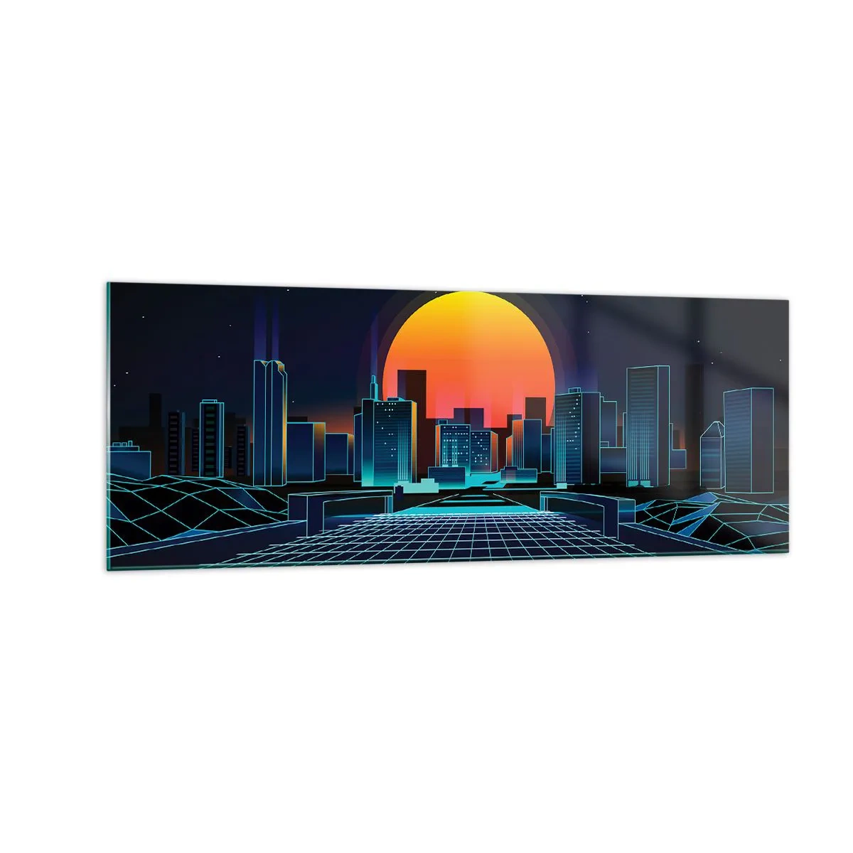 Quadro em vidro - Ainda quer ir para o mundo real? - 140x50 cm