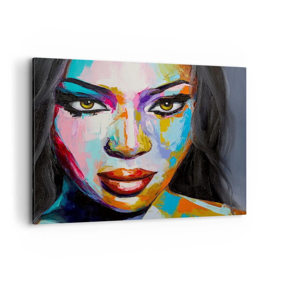 Quadro em tela - É impossível tirar os olhos - 100x70 cm