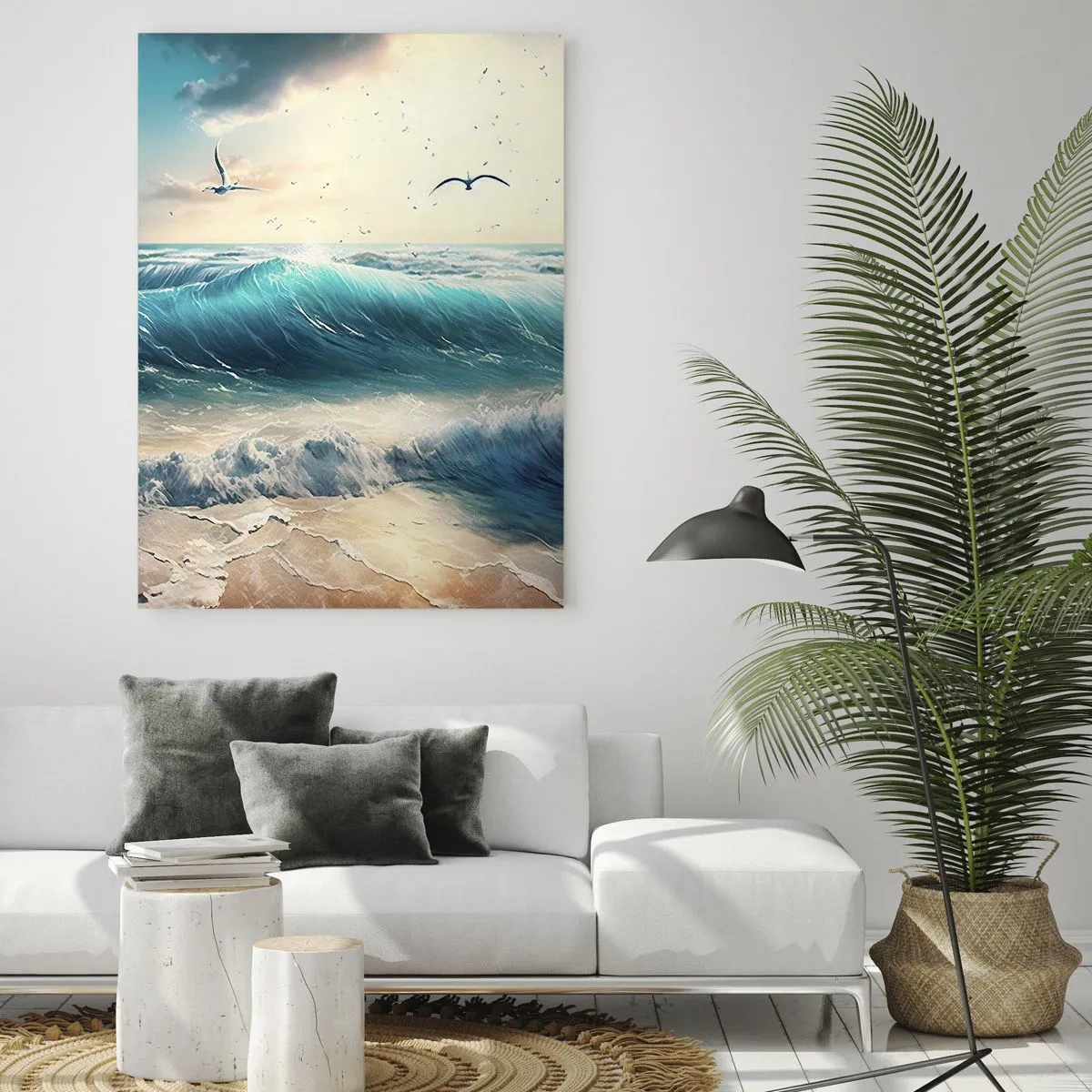 Quadro em vidro - Cantarola apenas para si - 50x70 cm