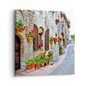 Quadro em tela - Vibrações italianas - 30x30 cm