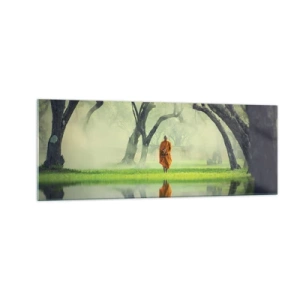 Quadro em vidro - A caminho da iluminação - 140x50 cm