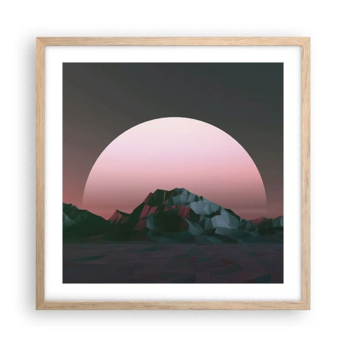 Pôster com moldura de carvalho claro - Numa galáxia vizinha - 50x50 cm