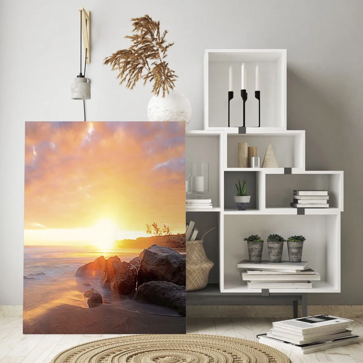 Quadro em vidro - A brisa luminosa da noite - 50x70 cm