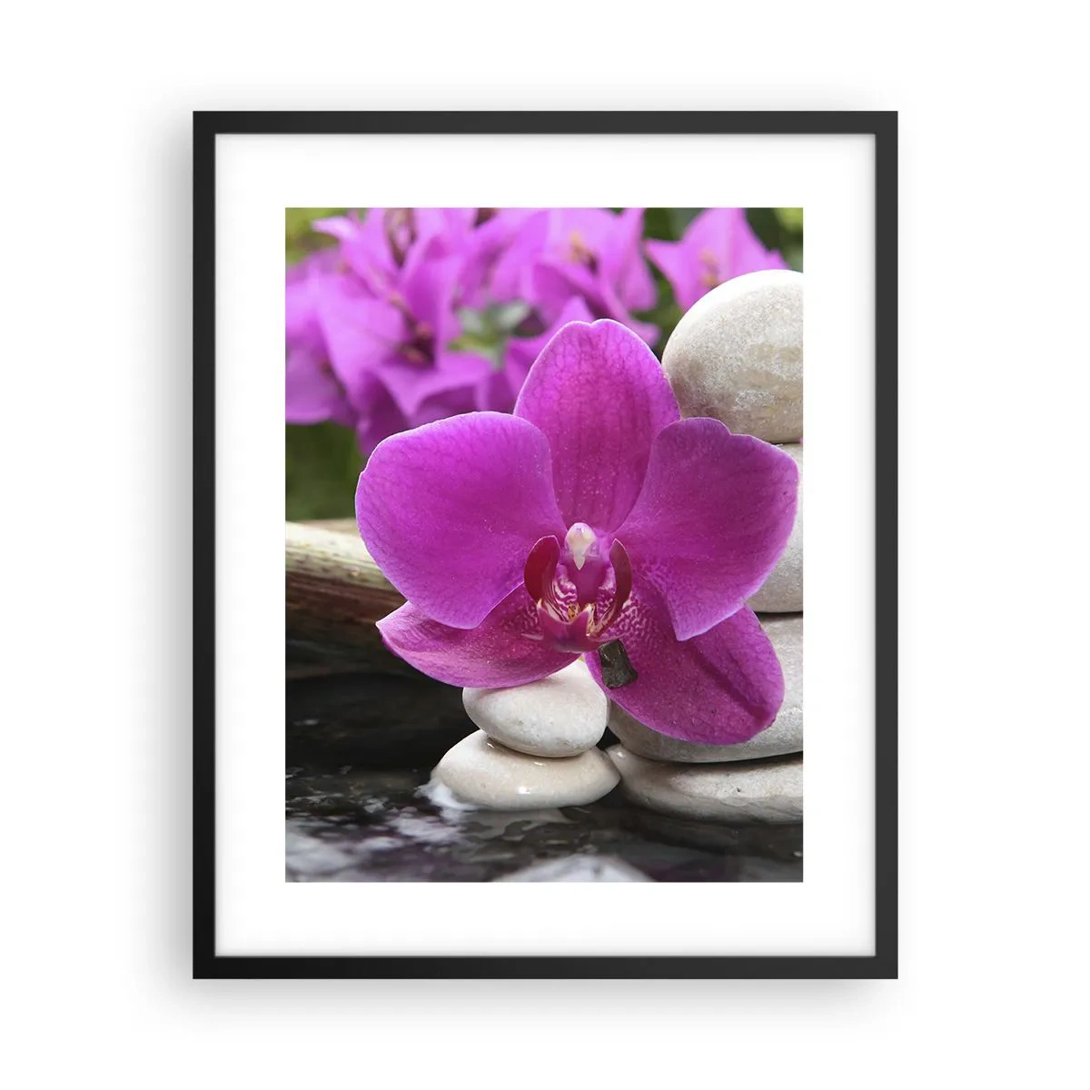 Pôster com moldura preta - Descanso imediato - 40x50 cm