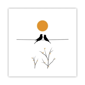 Pôster - A noite dos rouxinóis - 30x30 cm