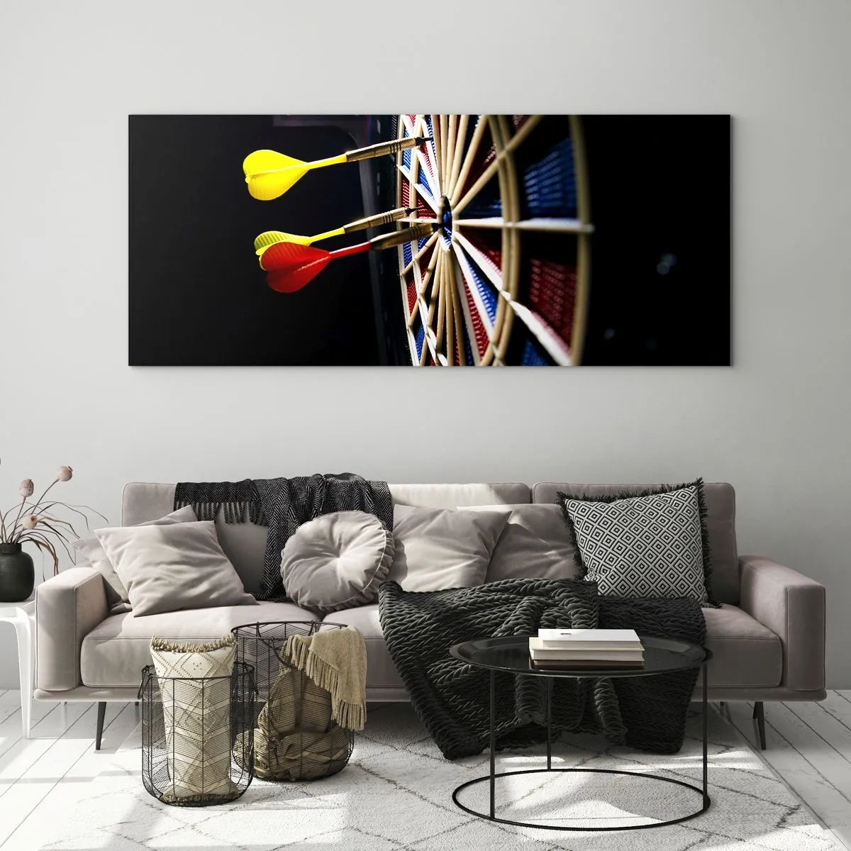 Quadro em vidro - Direto ao ponto - 140x50 cm