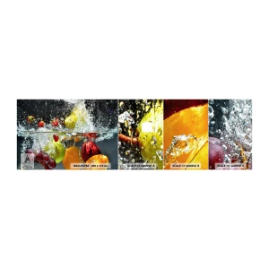 Amostra de papel de parede autocolante Deluxe Sticker - Refresco de frutas - Fruta, Água, Cozinha - 100x30 cm