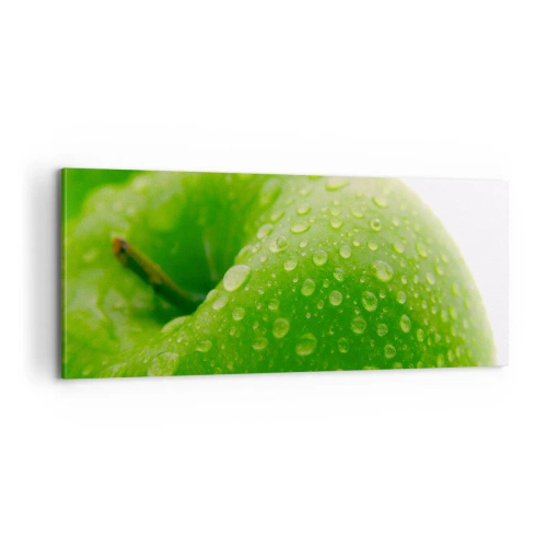 Quadro em tela - Frescor verde - 100x40 cm