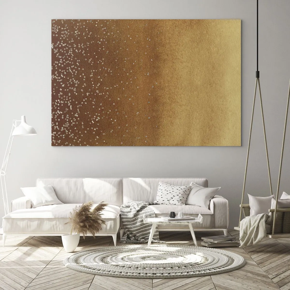 Quadro em vidro - O nascimento da luz - 120x80 cm