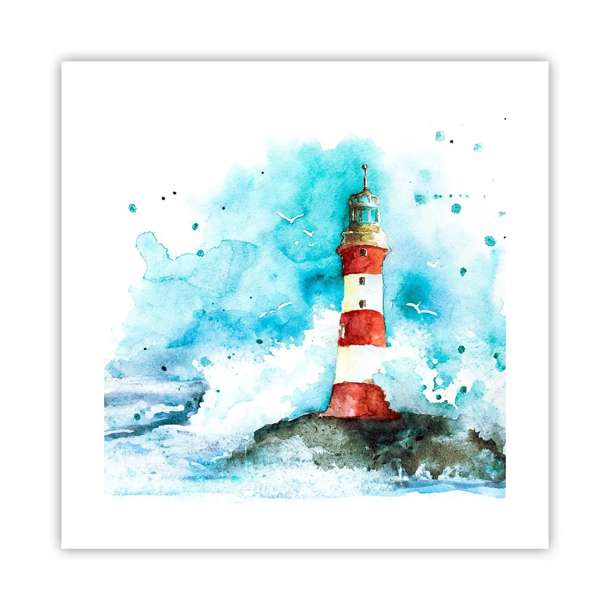 Pôster - Unidade dos elementos da natureza - 40x40 cm