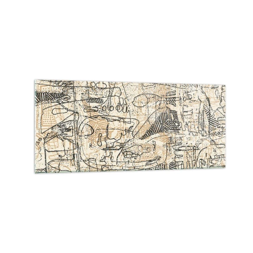 Quadro em vidro - À espera de ser decifrado - 120x50 cm