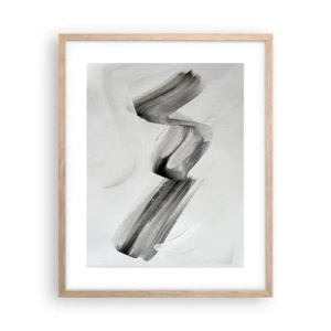 Pôster com moldura de carvalho claro - Casualmente para se divertir - 40x50 cm