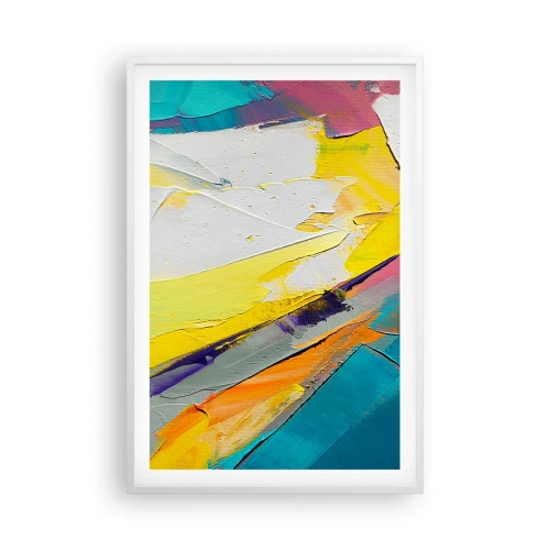 Pôster em moldura branca - Anatomia da luz - 61x91 cm