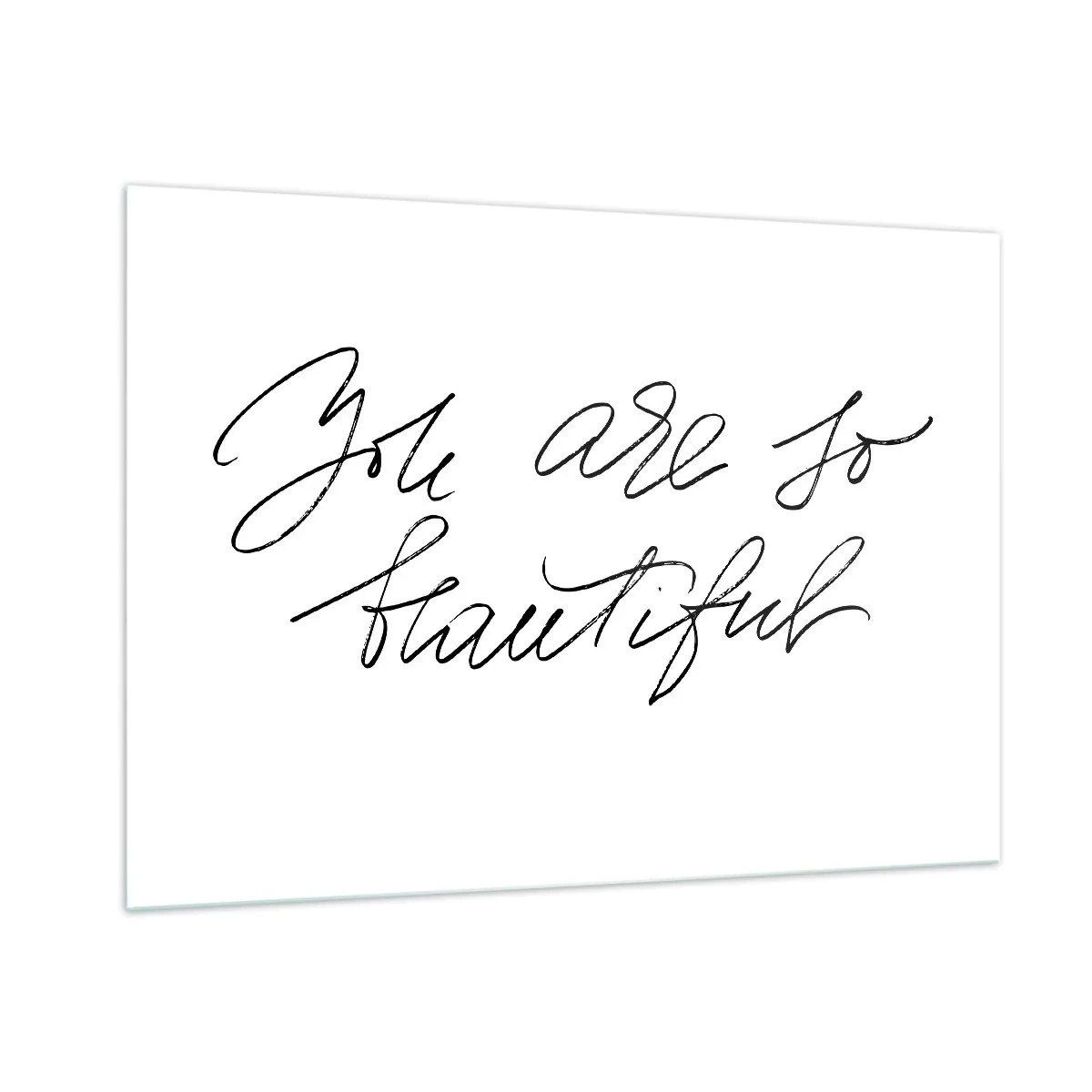 Quadro em vidro - De verdade, acredite... - 100x70 cm