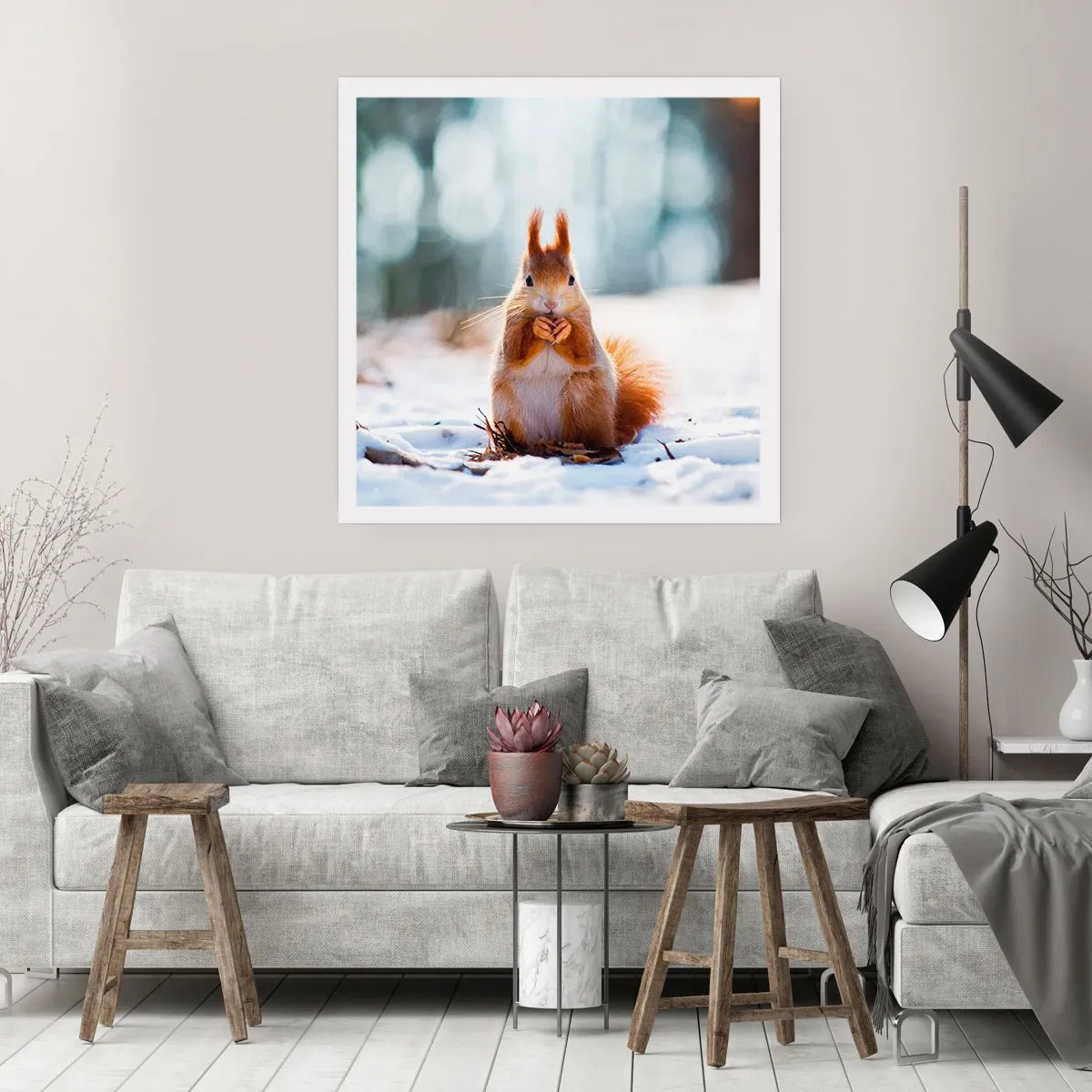 Pôster - Para o que estás a olhar? - 60x60 cm