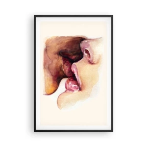 Pôster com moldura preta - Como a noite e o dia, a terra e o céu - 61x91 cm