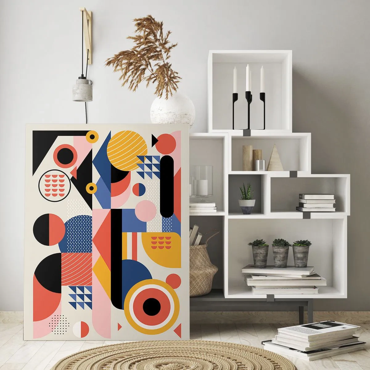 Quadro em vidro - Composição: brincar - 50x70 cm