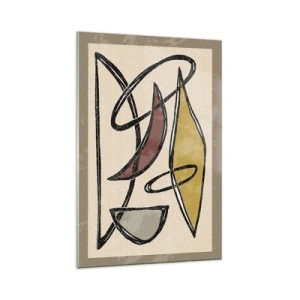 Quadro em vidro - Verticais e horizontais - 80x120 cm
