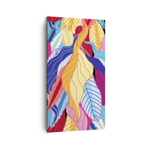 Quadro em tela - Bagunça colorida - 45x80 cm