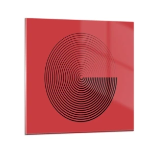 Quadro em vidro - Movimento circular - 70x70 cm