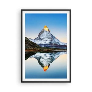 Pôster com moldura preta - Dois mundos - 61x91 cm