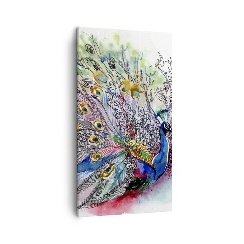 Quadro em tela - Contra o cinza com orgulho - 45x80 cm
