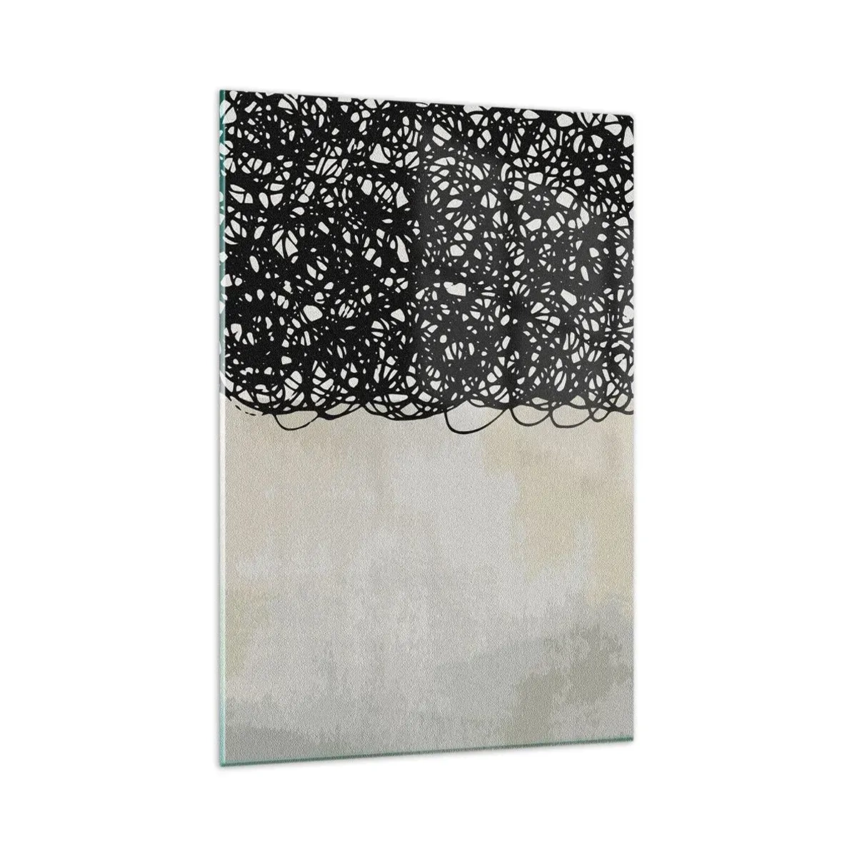 Quadro em vidro - Abstração turbulenta - 80x120 cm