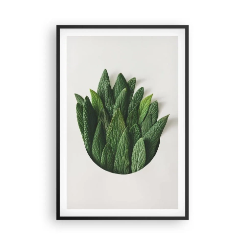 Pôster com moldura preta - Curiosidade indomável - 61x91 cm