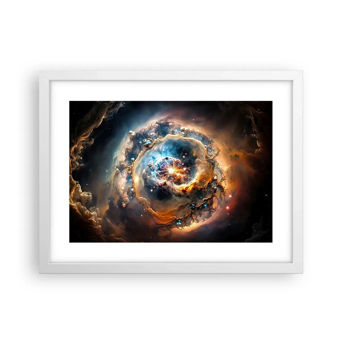 Pôster em moldura branca - Início - 40x30 cm