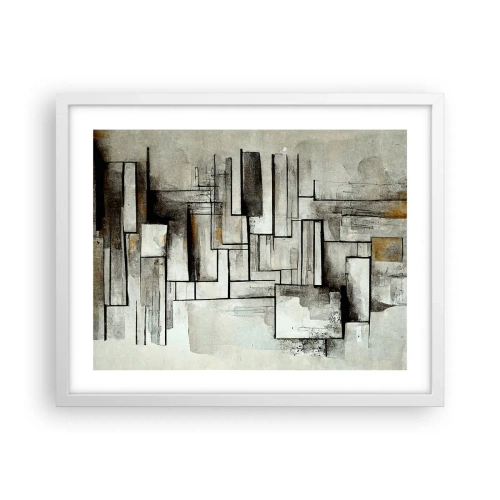 Pôster em moldura branca - O poder da simplicidade - 50x40 cm